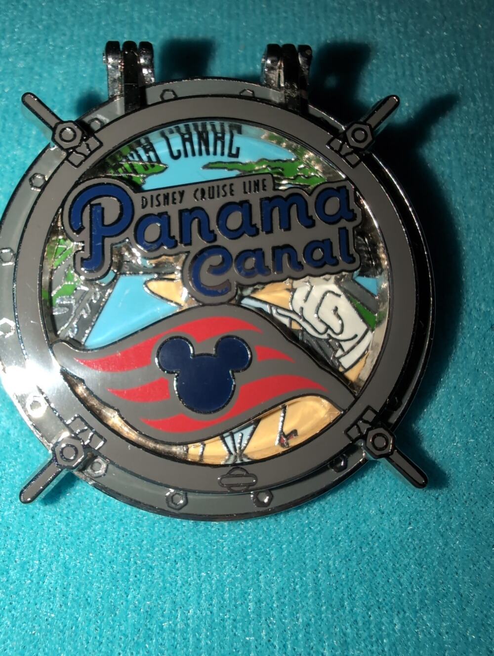 Disney Cruise Line Panama Canal Ships wheel design LE 750 Disney pin